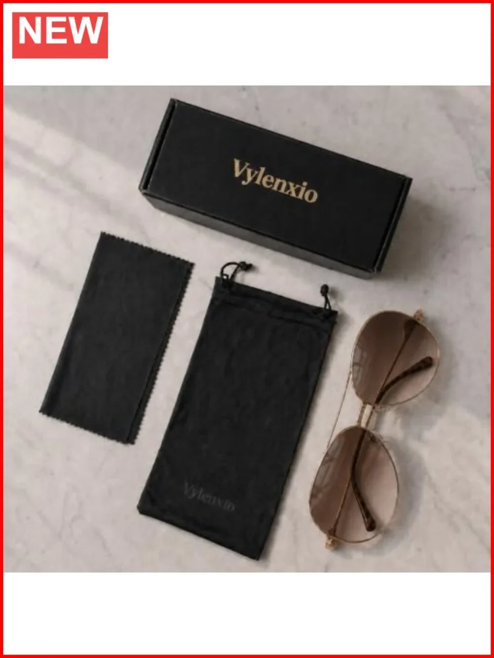 Oversized Aviator Sunglasses UV400 Gradient Lens Metal Frame Retro Shades